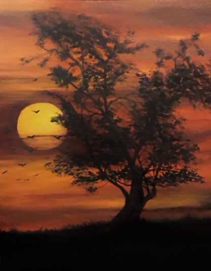 Paintin' With Myke™ Paint 002 Sunset Tree THURSDAY 1:00 7/06/2017