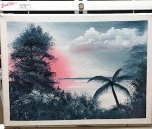 "On The Bayou " Landscape Painting Class w/ Myke   {Bob Ross CRI } 7/6/19 - Image 3