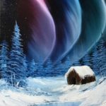 Landscape Painting  "Aurora's Dance" Class w/ Myke   {Bob Ross CRI } 9/8/19