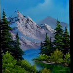 Landscape Painting  "Fisherman's Retreat " Class w/ Myke   {Bob Ross CRI } 3/31/19