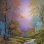 Landscape Painting  "Purple Haze" Class w/ Myke   {Bob Ross CRI } 4/27/19