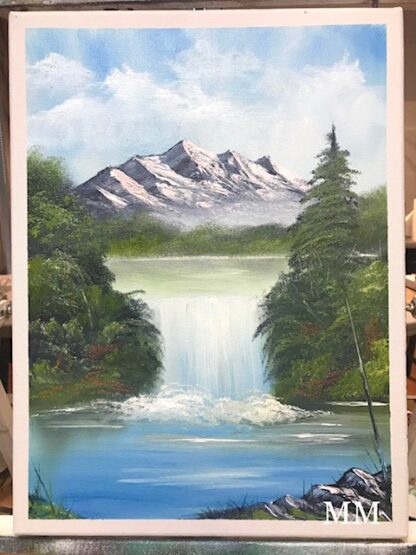 Waterfall Landscape Painting Class w/ Myke   {Bob Ross CRI } 6/10/19