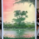 "On The Bayou " Landscape Painting Class w/ Myke   {Bob Ross CRI } 7/6/19