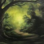 Landscape Painting  "Forest Edge" Class w/ Myke   {Bob Ross CRI } 8/17/19