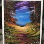 Landscape Painting  "Walk Through the Woods" Class w/ Myke   {Bob Ross CRI } 9/28/19