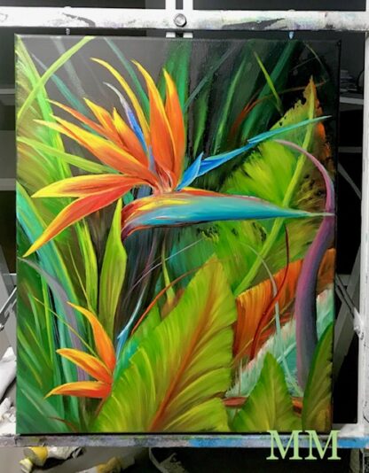 Bird of Paradise Oil Painting Class w/ Myke   Tuesday @1:00 10/22/19 &10/29/2019