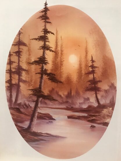 Landscape Painting  "Golden Mist" Class w/ Myke   {Bob Ross CRI } 1/26/20
