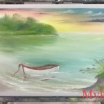 "Beached Boat " Landscape Painting Class w/ Myke   {Bob Ross CRI } 3/24/20