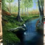 “Winding Blue Creek“ Oil Painting   Class w/ Myke    6/13/21