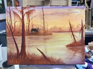 Goose in Flight Acrylics Class w/ Myke Magyck 1/9/22 - Image 2