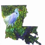 “ Louisiana State Cutout “ Oil Painting Class  w/ Myke  Sunday September 25th  9/25/22