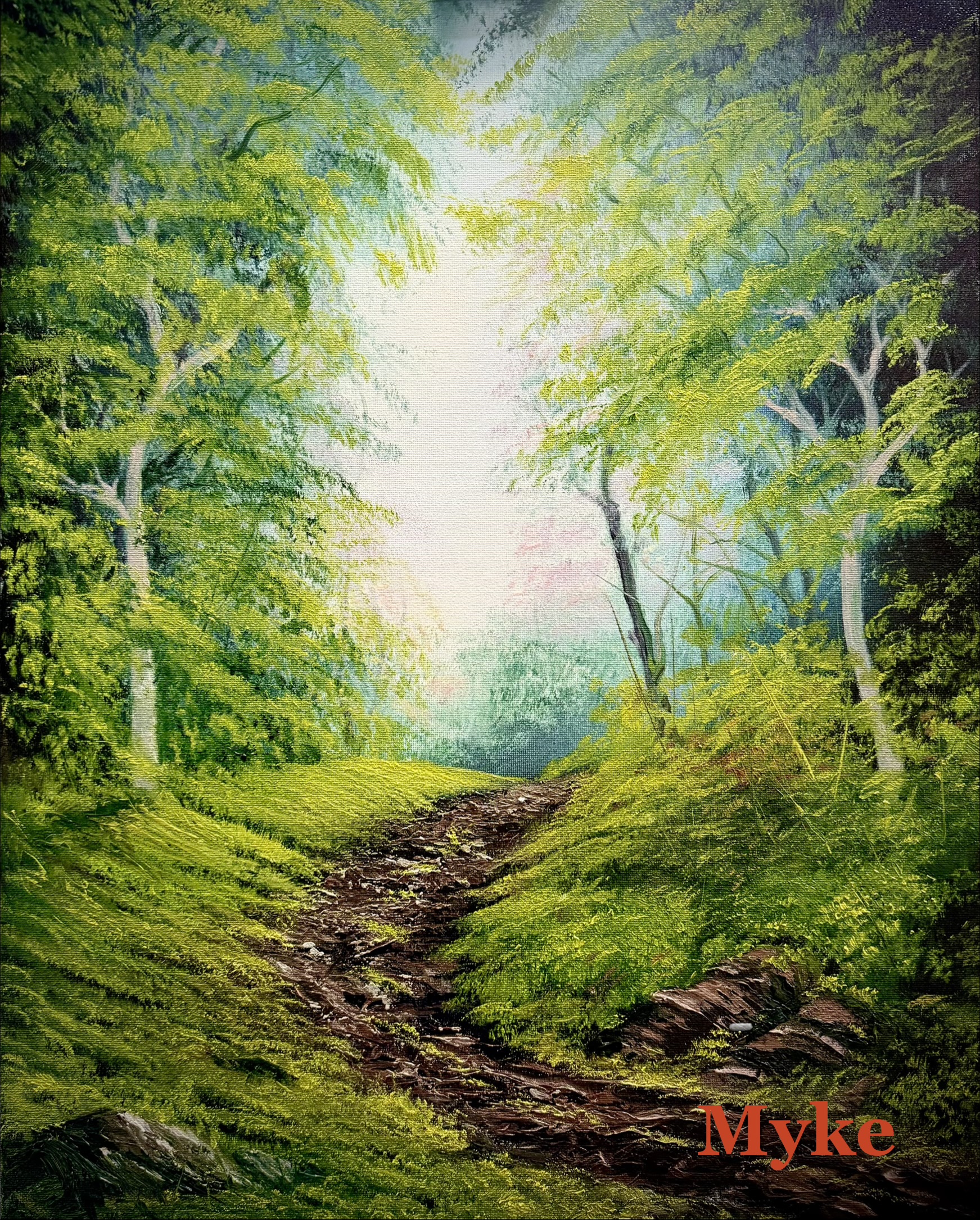 “Lonely Road“ Oil Painting Class w/ Myke 1-4pm Sunday September 20th ,2026